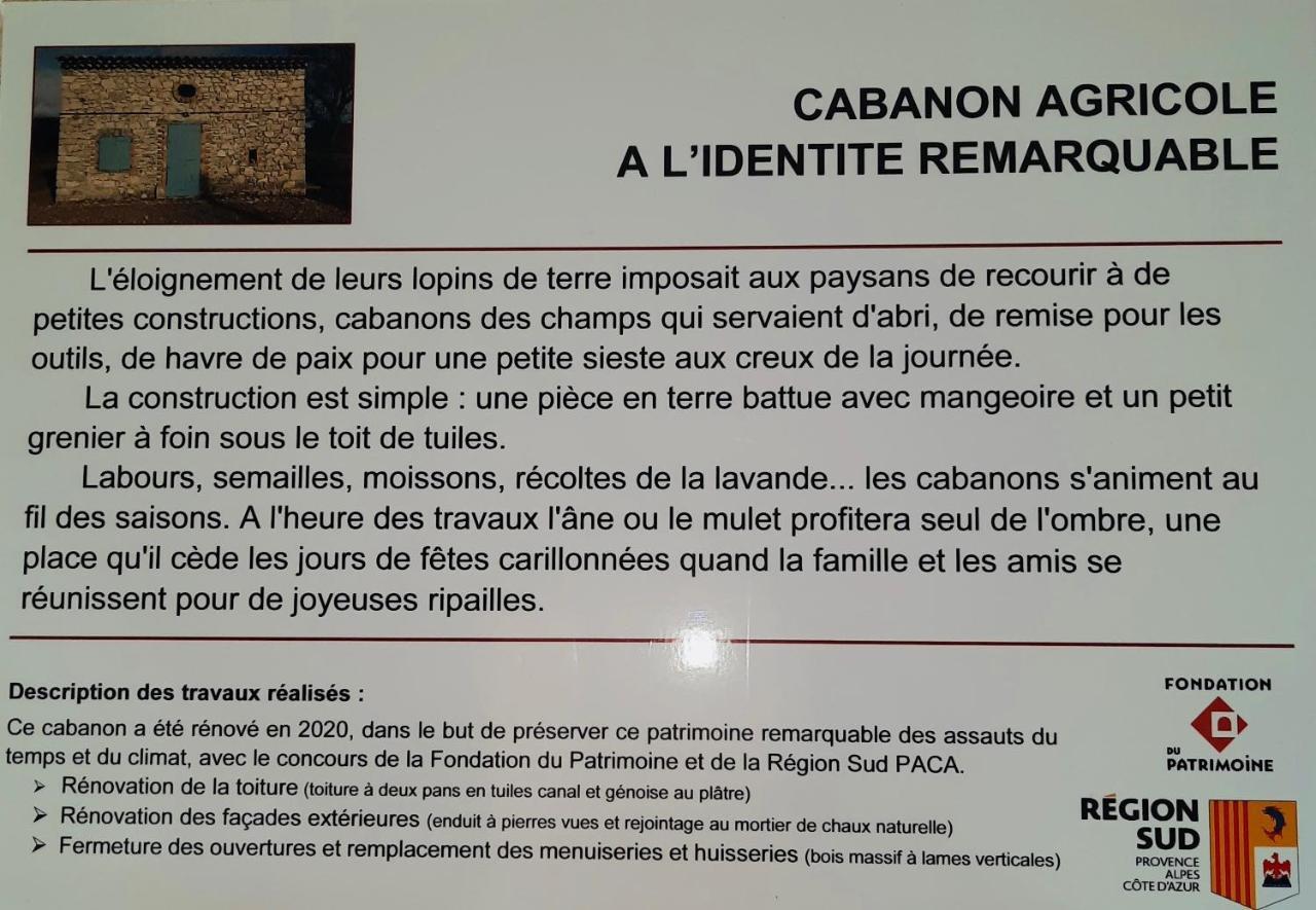 Le Cabanon Des Lavandes Entre Mont Ventoux Et Luberon Sault-de-Vaucluse Exteriér fotografie